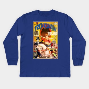 ACID Vintage Freakshow Circus Poster Popart #6 | Psychedelic Sideshow LSD Mirror Trip Design By Tyler Tilley (tiger picasso) Kids Long Sleeve T-Shirt